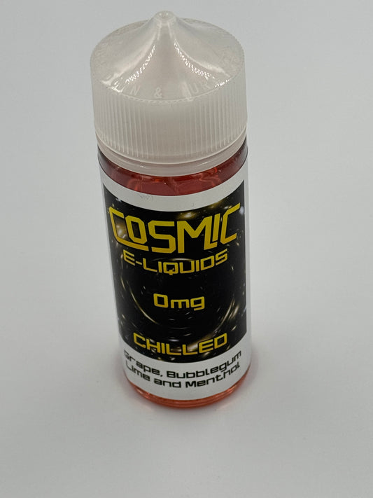 Cosmic E-Liquids Chilled Grape Bubblegum Lime And Menthol