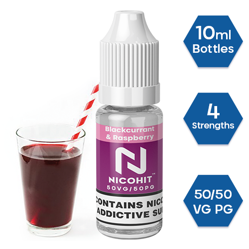 Blackcurrant & Raspberry (Cheeky-V) - Nicohit -  Liquid 10ml