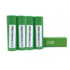 Samsung 18650 25R 2500mAh Battery Flat Top 3.7V INR High Drain Rechargeable